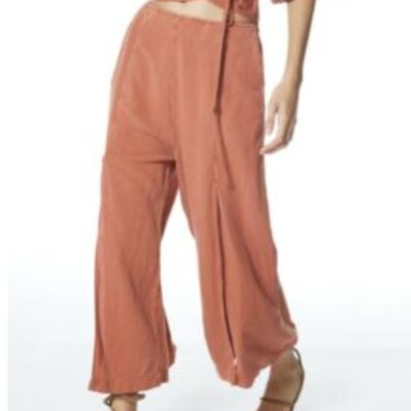 NEW Young Fabulous & Broke Wide Leg Linen Cove Pant  - Small - Picture 1 of 6
